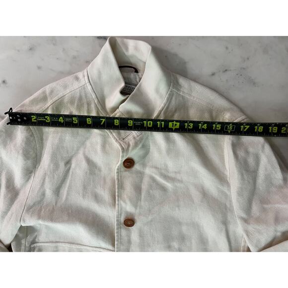 $4000 Brunello Cucinelli Ivory Bomber Jacket Linen Blend IT50 US M/L - Picture 15 of 16